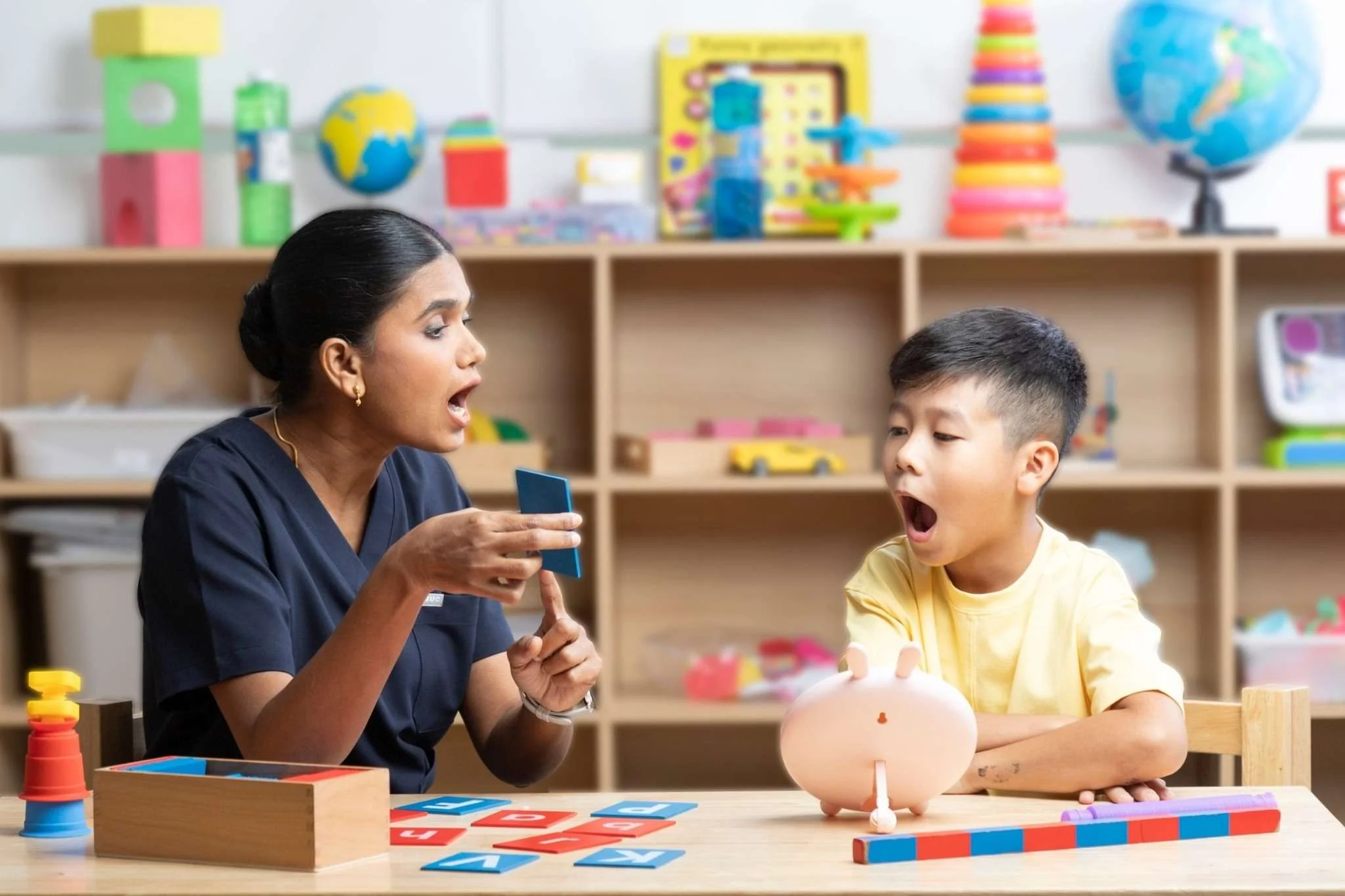 Therapy session supporting communication recovery for aphasia