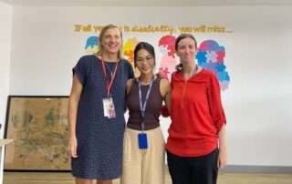 Learning support leader from iCAN British International School visiting OrbRom Center team to strengthen collaboration for inclusive education