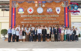 University of Health Sciences Cambodia workshop on speech therapy and allied health workforce development with healthcare professionals and SingHealth representatives in Phnom Penh