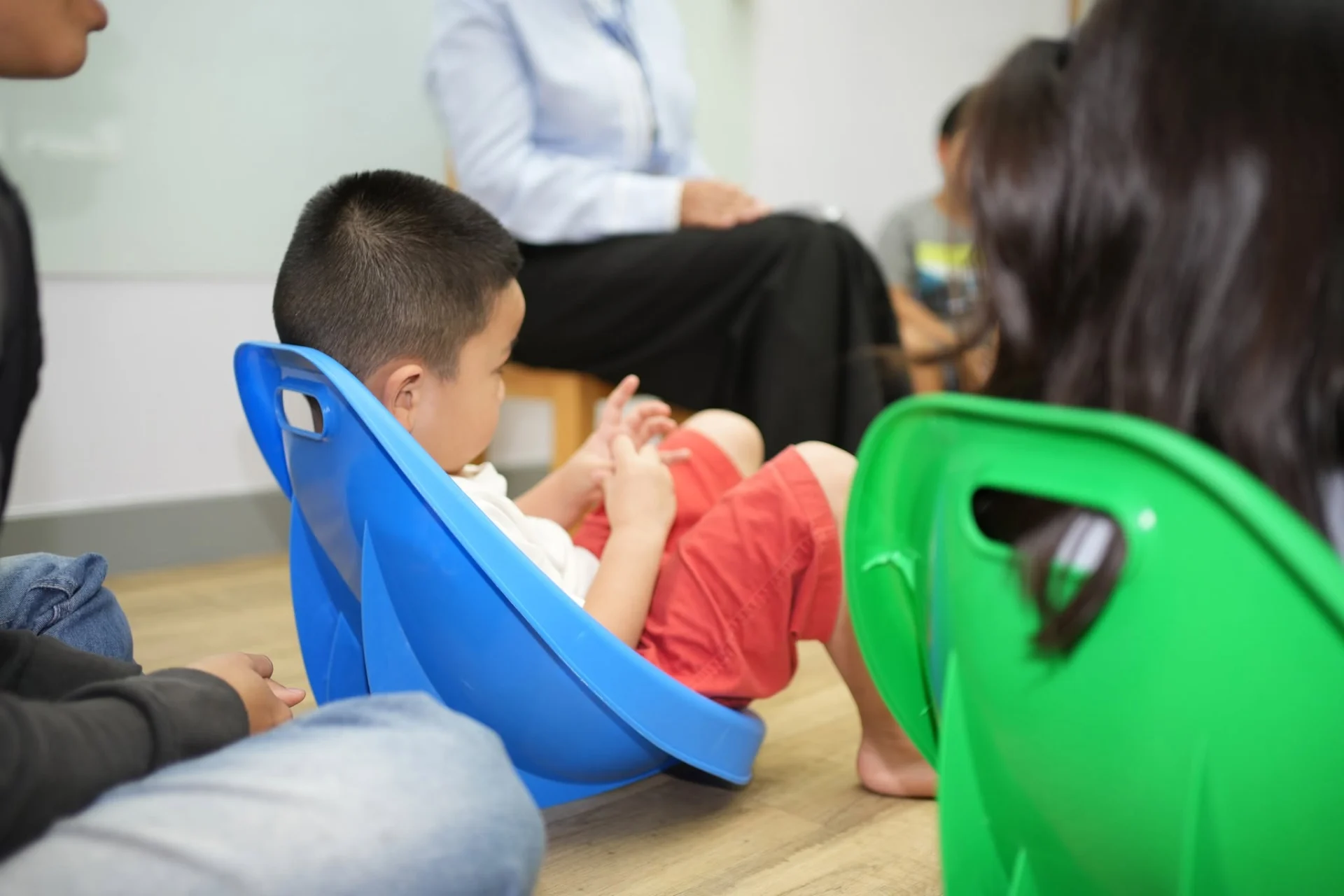 Child receiving structured autism support at OrbRom Center