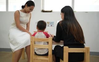 Children participating in inclusive learning and therapy activities at OrbRom Center during International Children’s Day celebration